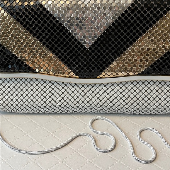 Vintage Ella Chic Black, Gold, and Silver Women's Clutch - Picture 2 of 7